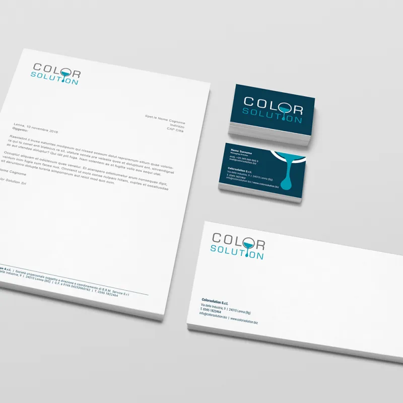GBF - Realizzazione immagine coordinata e brochure Color Solution by BBM service