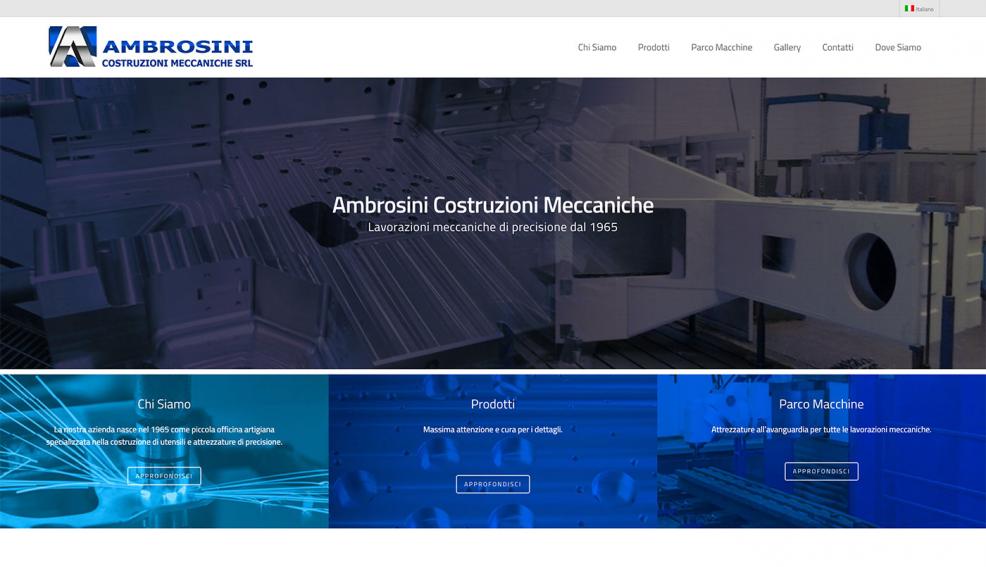 GBF costruzione sito web Ambrosini