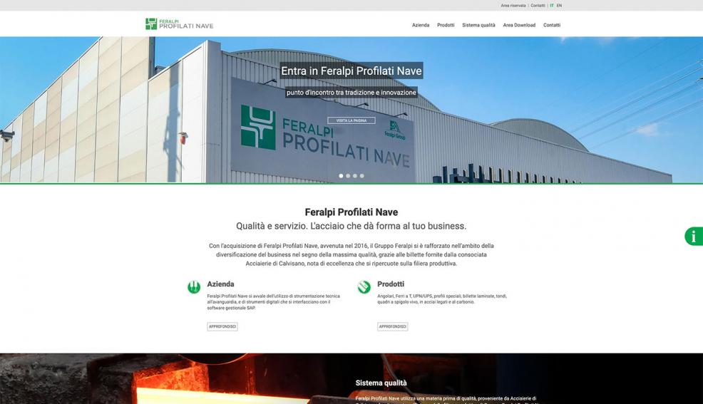 GBF web design Feralpi Profilati Nave
