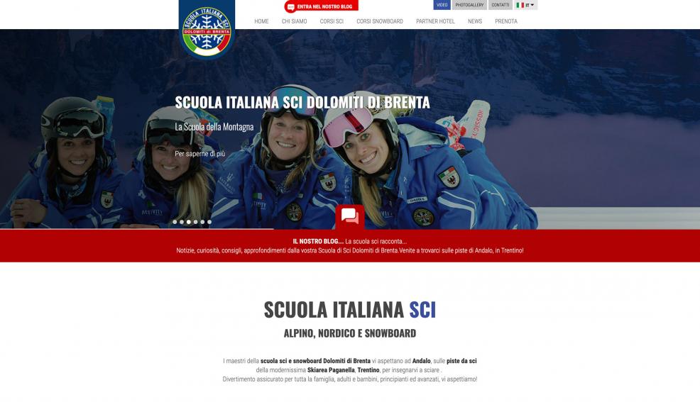 GBF costruzione sito web Scuola Italiana Sci