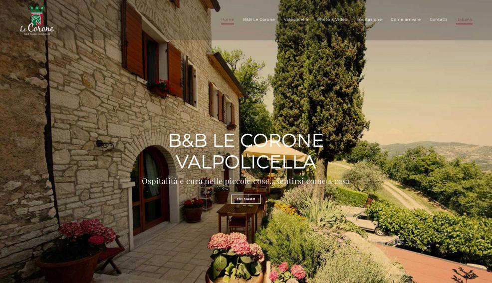 GBF costruzione sito web B&B Le Corone