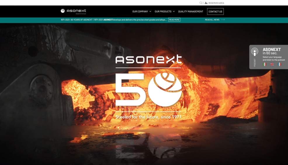GBF Costruzione sito web Asonext