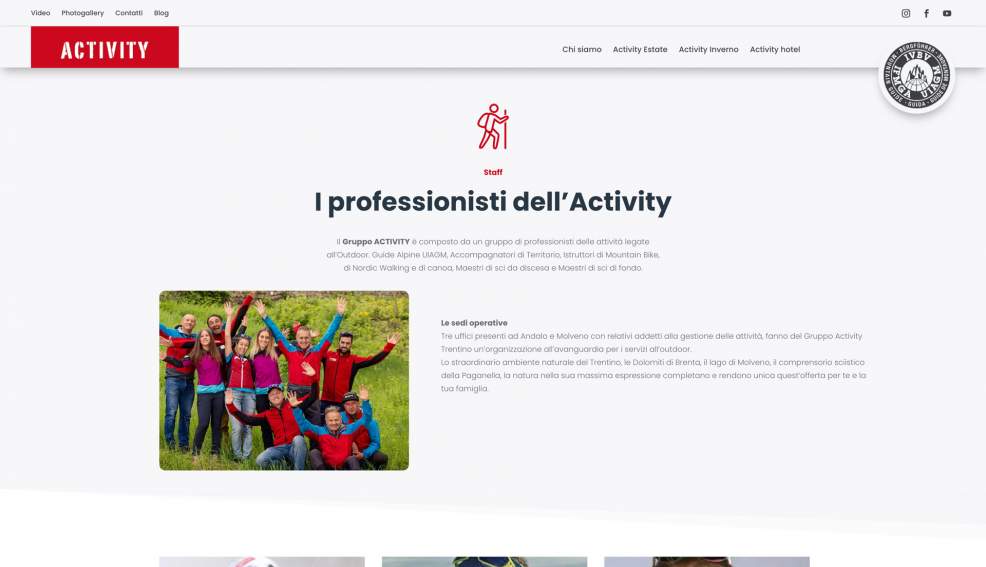 Sito web - Activity Trentino