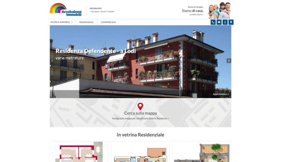 GBF costruzione sito web Arcobaleno Immobili